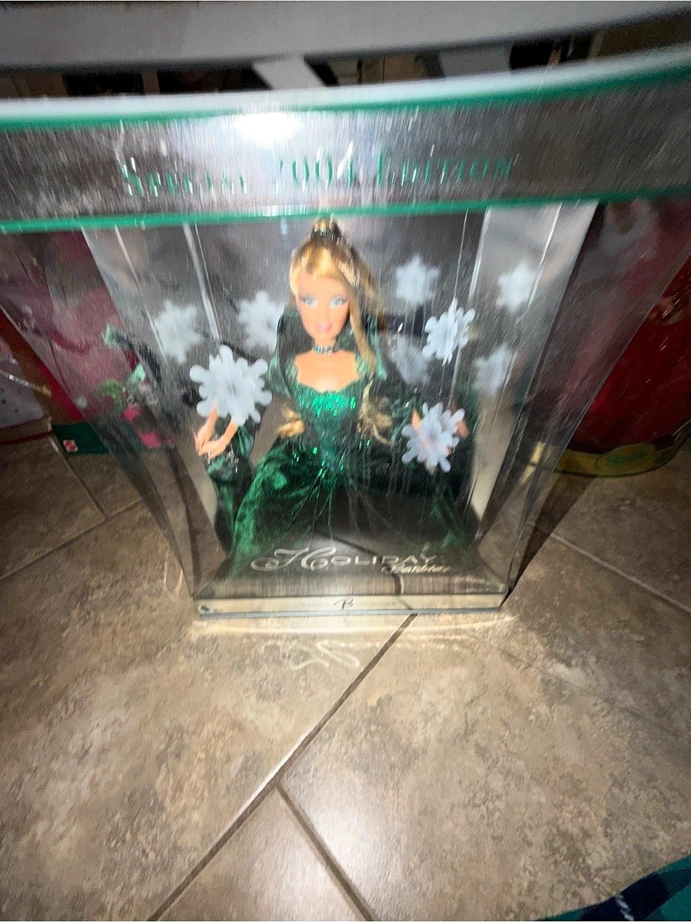 Mattel Holiday Barbie Special 2004 Edition Doll Green & Black